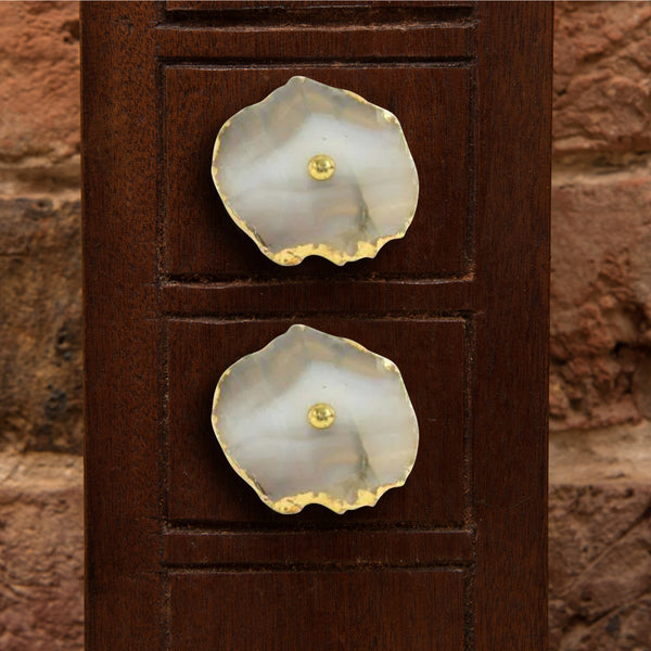 Set of One Barbarella Agate Novelty Knob