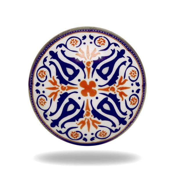 Set of Six Ceramic Tangier Cabinet Round Knob Multipack