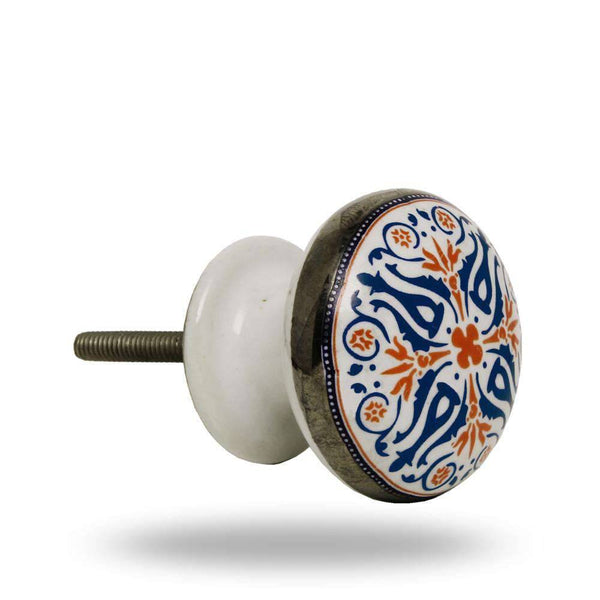 Set of Six Ceramic Tangier Cabinet Round Knob Multipack