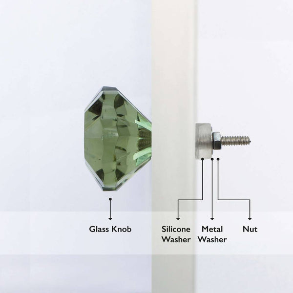 Mirror Glass Door Knobs UK