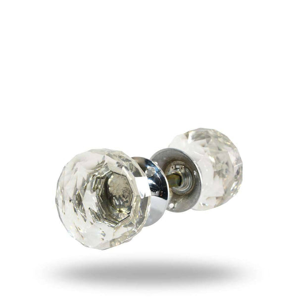 Cut Glass Mortice Knobs Clear