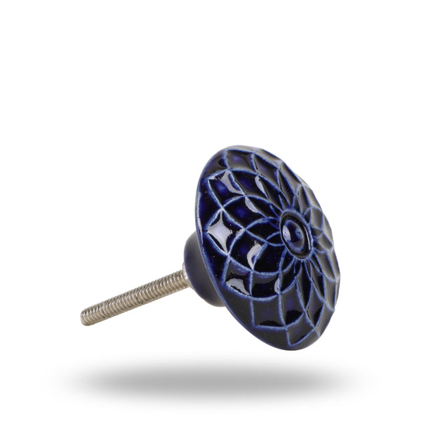 Beatriz Dark Blue Ceramic Knob
