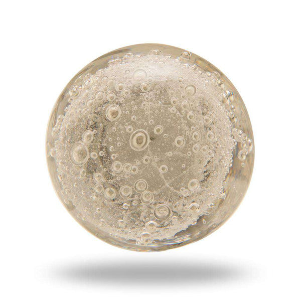 Bubble Glass Mortice Knobs Clear