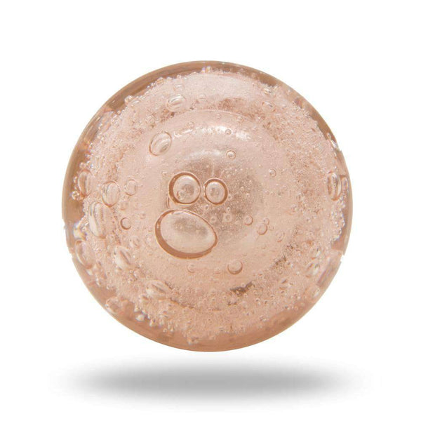 Bubble Glass Mortice Knobs Pink