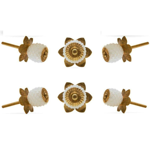 Set of Six Glass Berry Novelty Knob Multipack