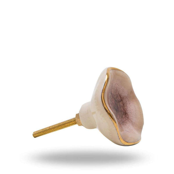 Set of 8 Mixed Colour Ceramic Jordan Crackle Knobs