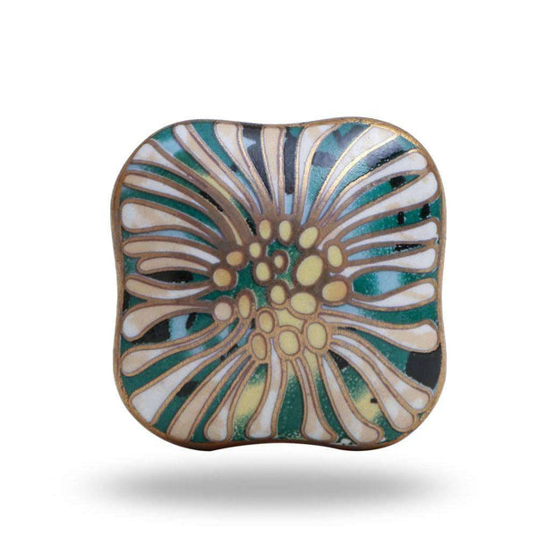 Set of Six Salah Ceramic Square Knob Multipack