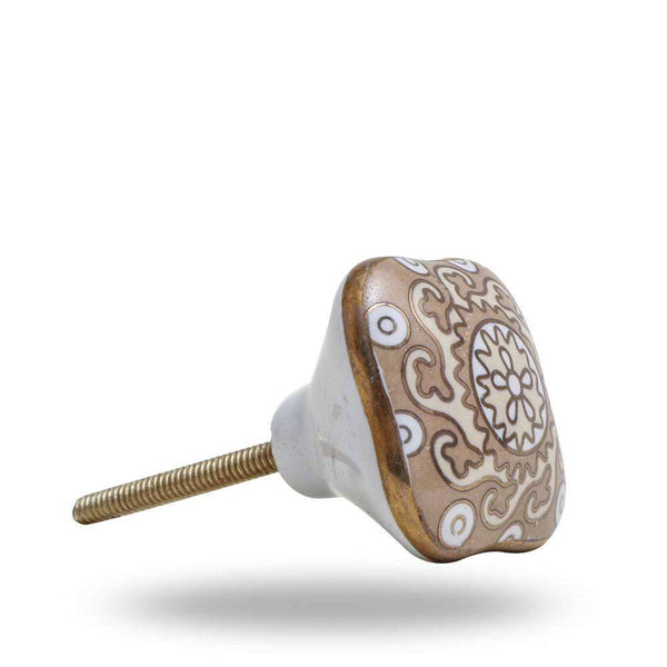 Set of Six Amgel Square Ceramic Knobs