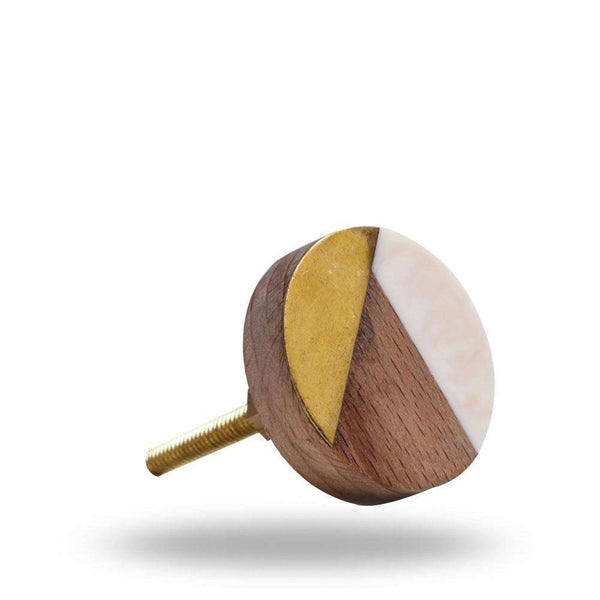 Adington White Cabinet Knob Set of 6