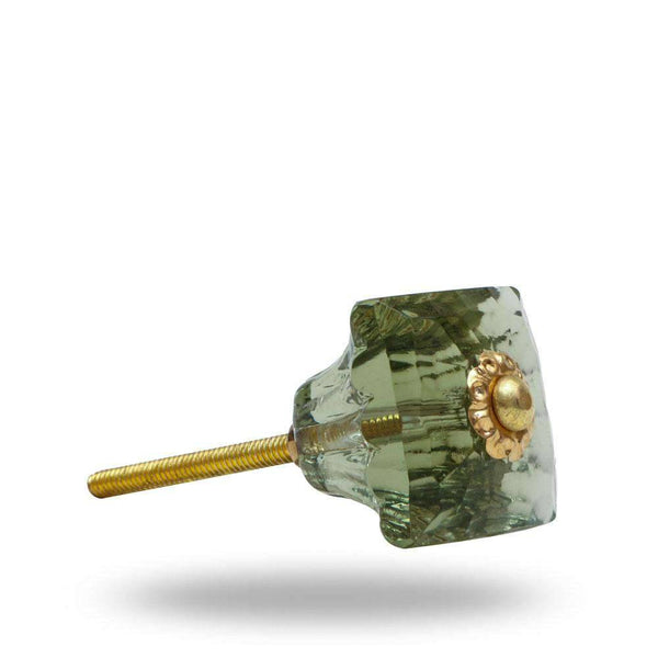 Designer glass door knobs