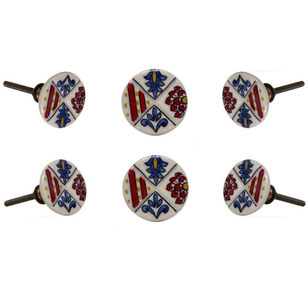 Set of six Lemont Ceramic Knobs