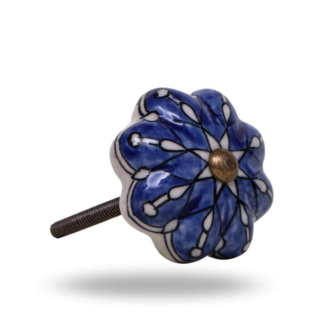 Set of Six Gavea Ceramic Knob Trinca Ferro