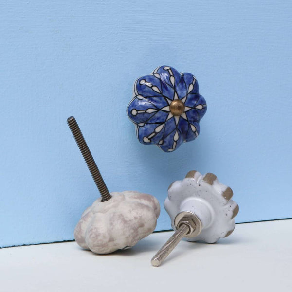 Set of Six Gavea Ceramic Knob