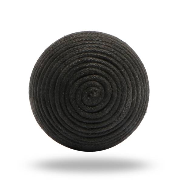 Terance Cord Spiral Knob Black Set of Six