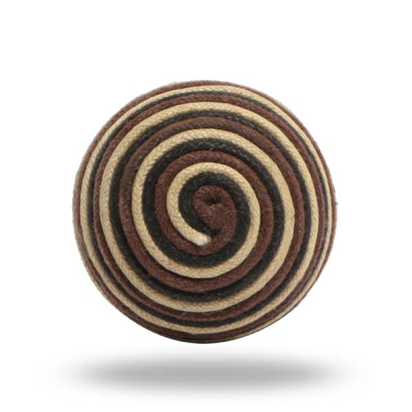 Terance Cord Spiral Knob Mixed Pattern Set of Six
