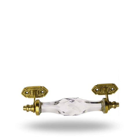 Glass Handle Transparent Big Set of Two