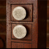 Bubble Glass Mortice Knobs Clear