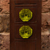 Set of 6 Kember Moss Green Glass Knobs