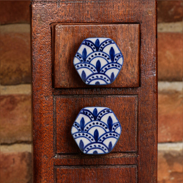 Set of Six Bassi Ceramic Bar Knob Multipack