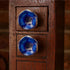 Set of Six Ceramic Jordan Novelty Knob Multipack / Finish: Dark Blue/Golden