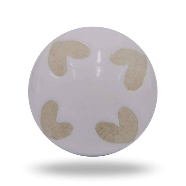 Set of Six Love Out Ceramic Round Knob Multipack