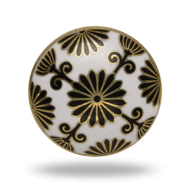 Set of Six Ceramic Tunis Cabinet Round Knob Multipack