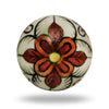 Set of Six Ceramic Gypsy Flower Cupboard Round Knob Multipack