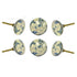 Set of Six Ceramic Saint Nicolas Round Knob Multipack