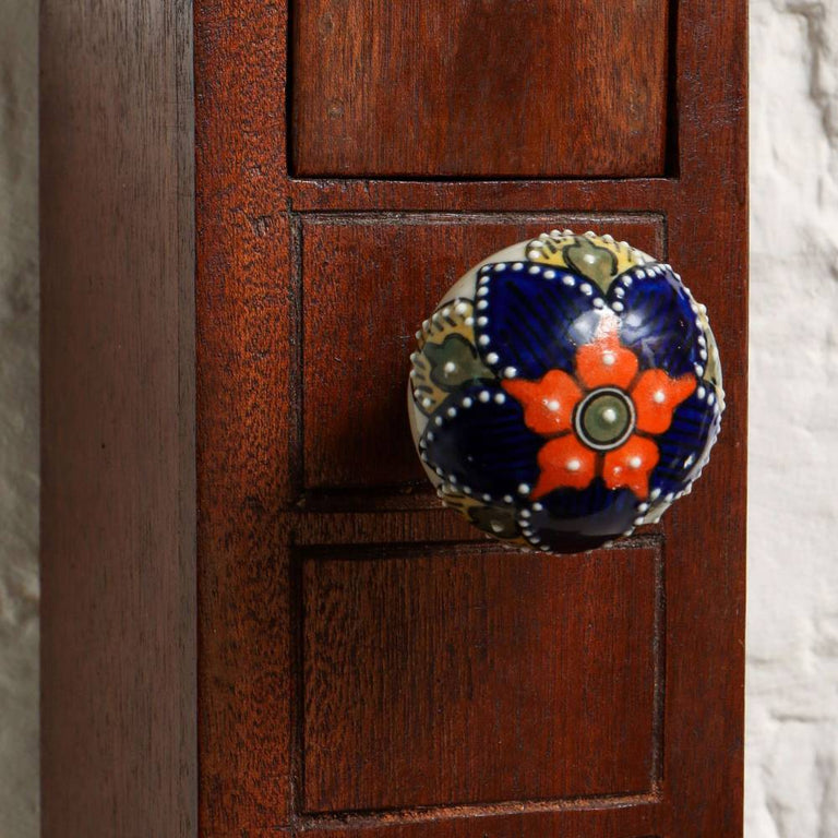 Set of 6 Ceramic Daroca Knobs Trinca Ferro