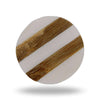 Set of Six Striped Bone Round Knob Multipack