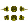 Set of 6 Kember Moss Green Glass Knobs