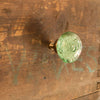 Set of Six Glass Jones Cupboard Round Knob Multipack / Finish: Light Green