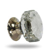 Cut Glass Mortice Knobs Clear
