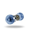 Cut Glass Mortice Knobs Lavender Blue