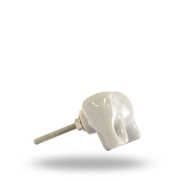 Set of 6 Ceramic Elephant Knobs