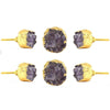 Set of Six Duran Amethyst Cupboard Novelty Knob Multipack