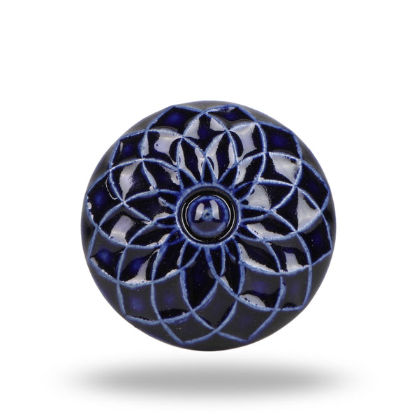 Beatriz Dark Blue Ceramic Knob