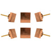 Set of Six Copper Portsoken Square Knob Multipack