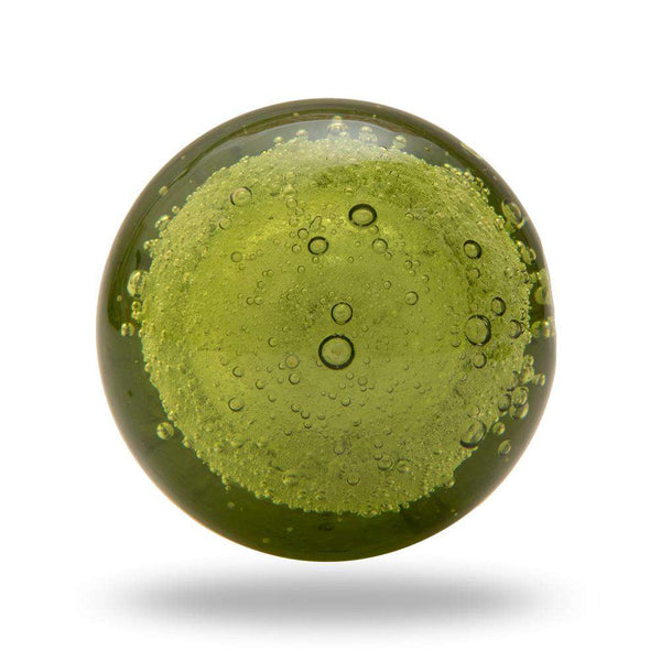 Bubble Glass Mortice Knobs Dark Green