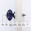 Set of Six Mammounia Glass Square Knob Multipack / Finish: Dodger Blue
