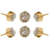 Set of Six Rhodes Crystal Round Knob Multipack