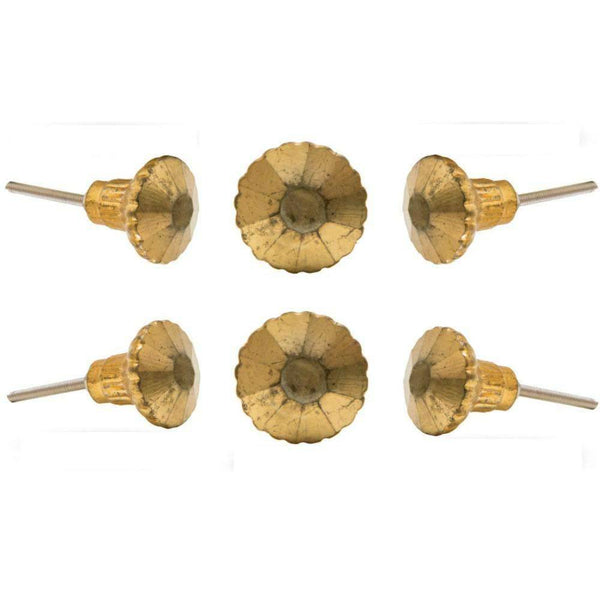 Set of 6 Antique Glass Novelty Knob Multipack