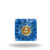 Set of Six Mammounia Glass Square Knob Multipack / Finish: Dodger Blue