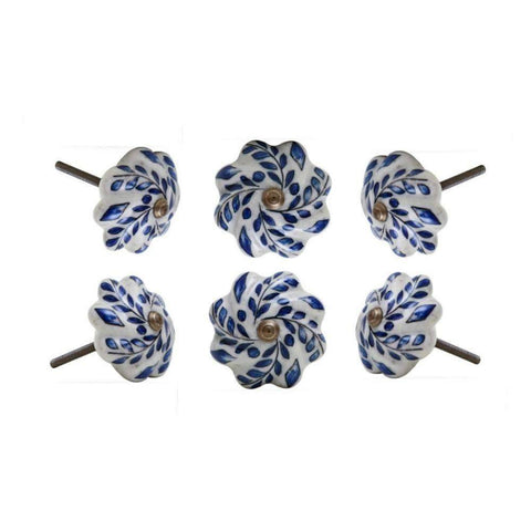 Set of Six Nindar Ceramic Novelty Knob Multipack
