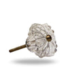 Set of six Hobery Glass Knob Clear