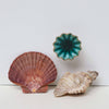 Set of Six Alice Ceramic Crackle Knobs Turquoise