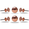 Set of Six Stirling Copper Knob